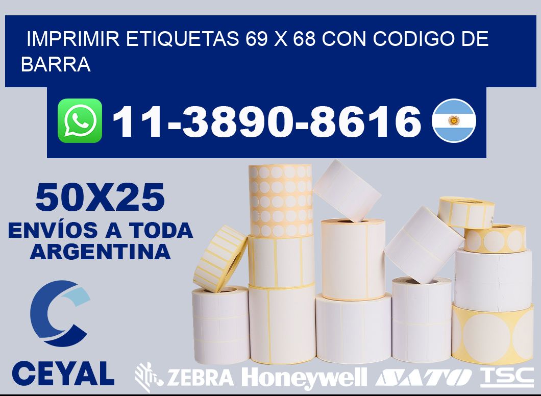 imprimir etiquetas 69 x 68 con codigo de barra