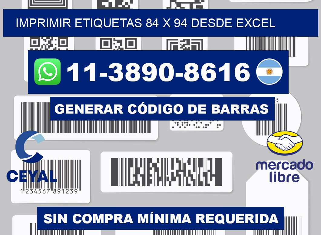 imprimir etiquetas 84 x 94 desde excel