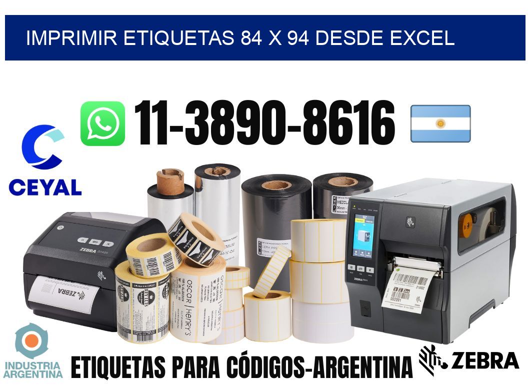 imprimir etiquetas 84 x 94 desde excel