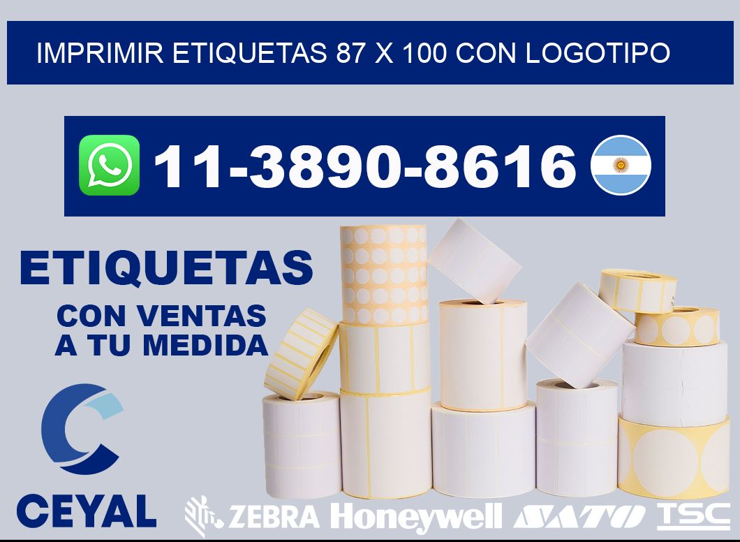 imprimir etiquetas 87 x 100 con logotipo
