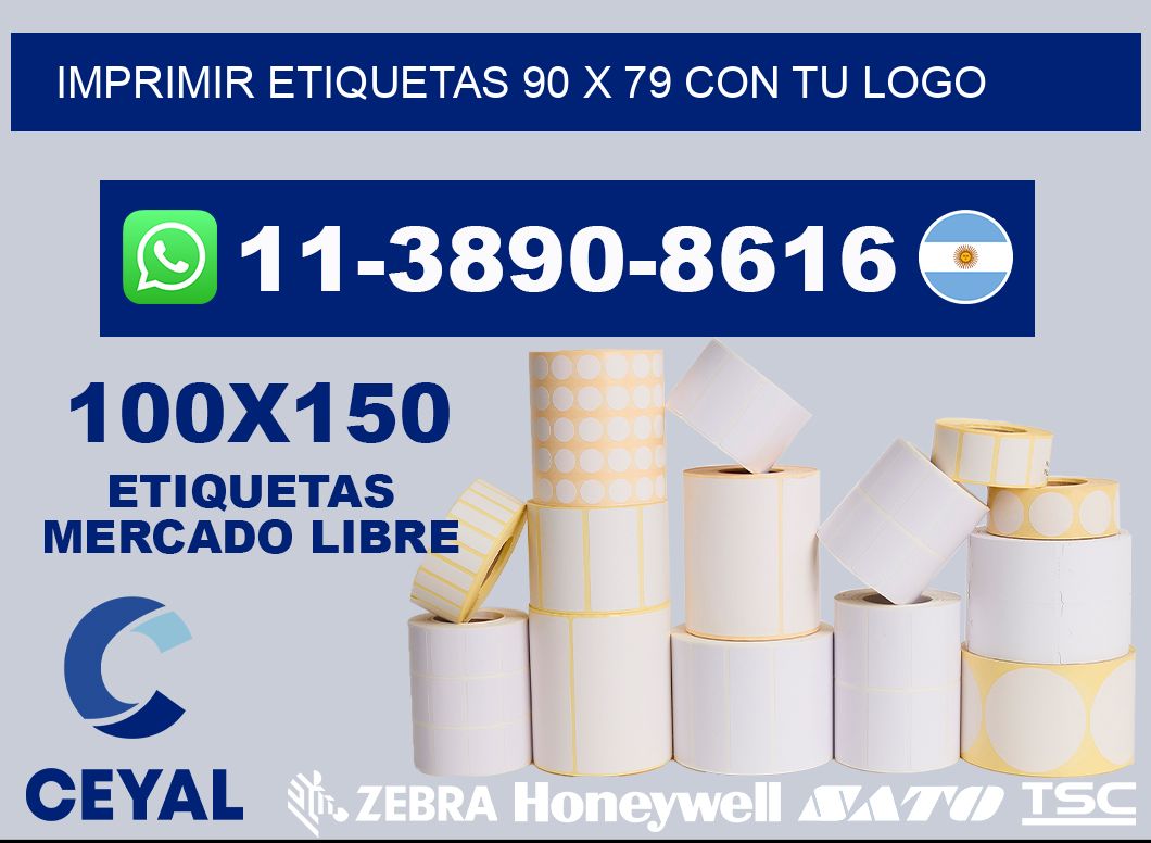 imprimir etiquetas 90 x 79 con tu logo