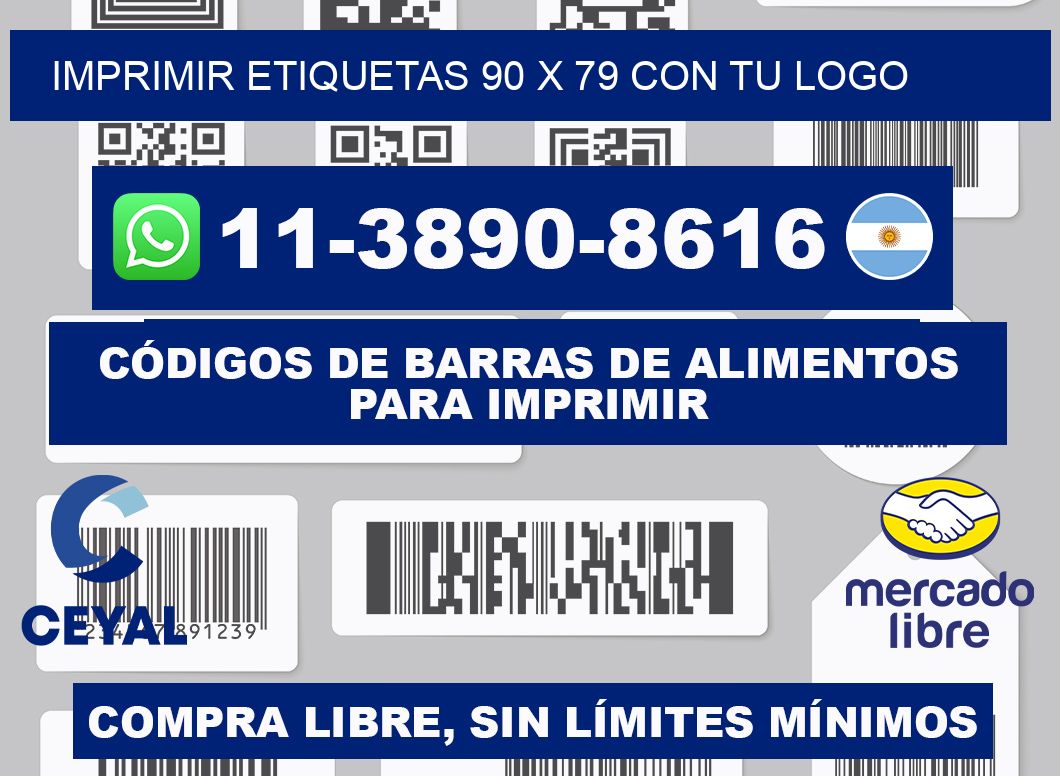 imprimir etiquetas 90 x 79 con tu logo