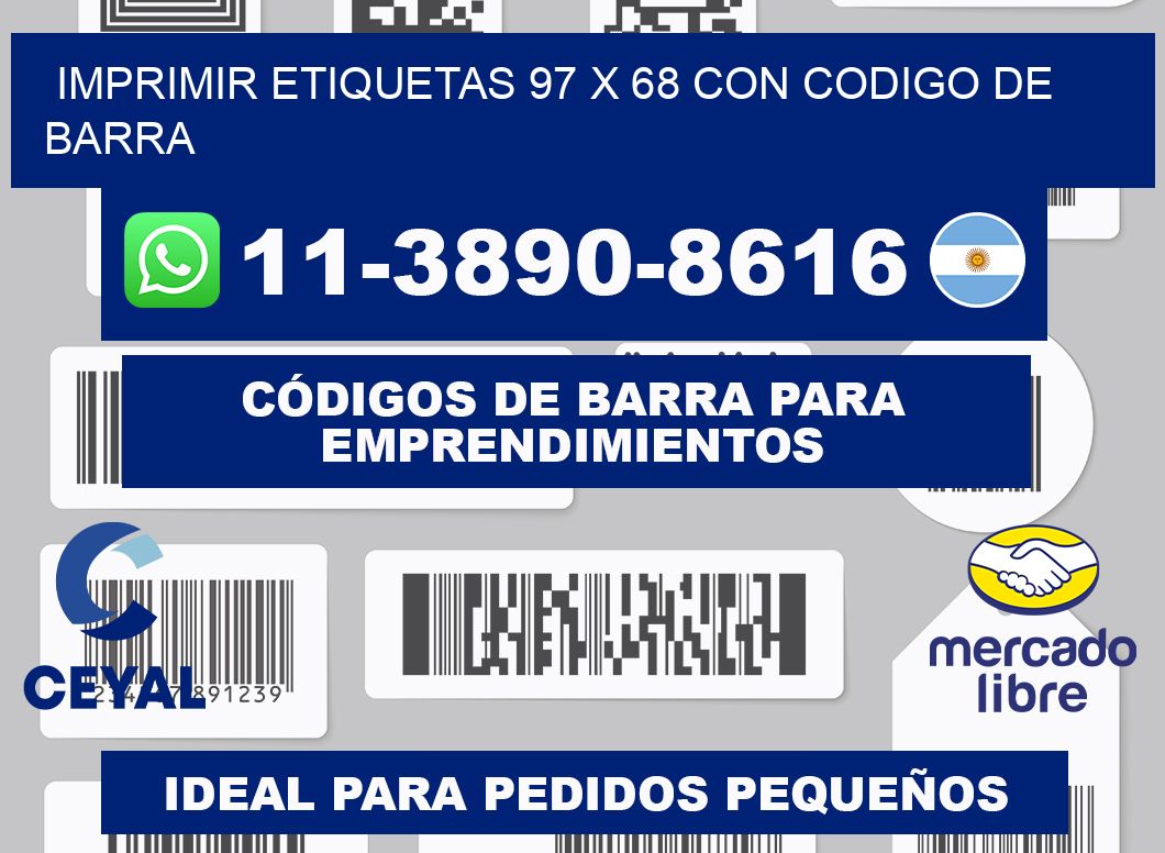 imprimir etiquetas 97 x 68 con codigo de barra