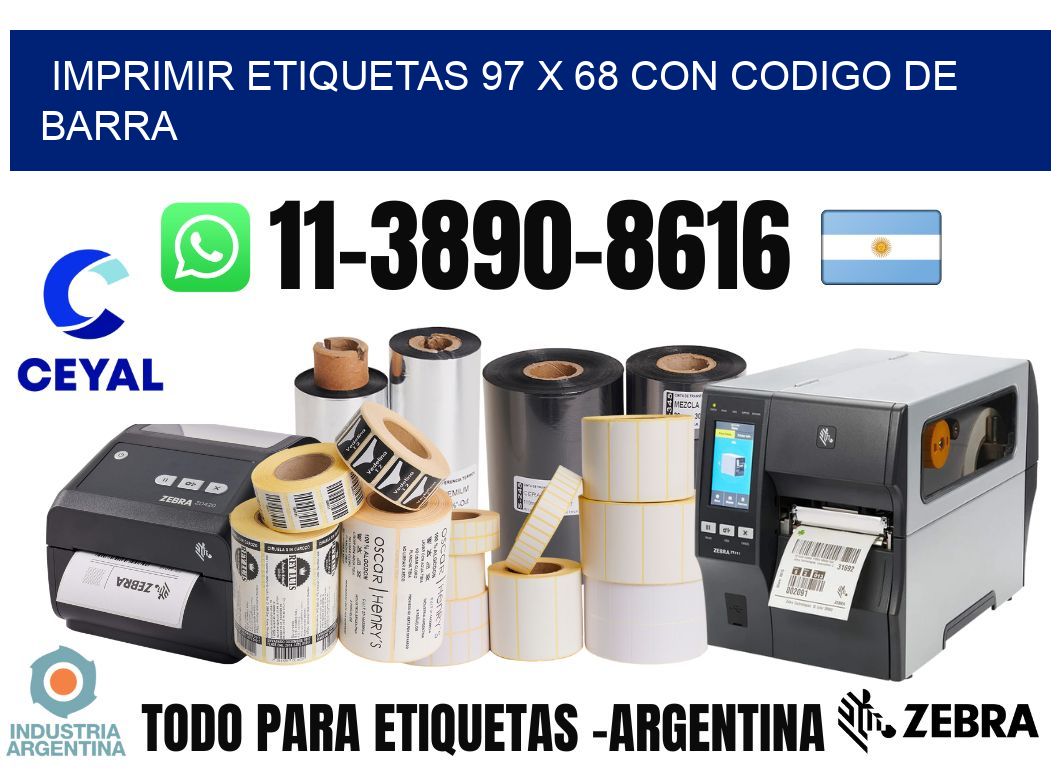 imprimir etiquetas 97 x 68 con codigo de barra