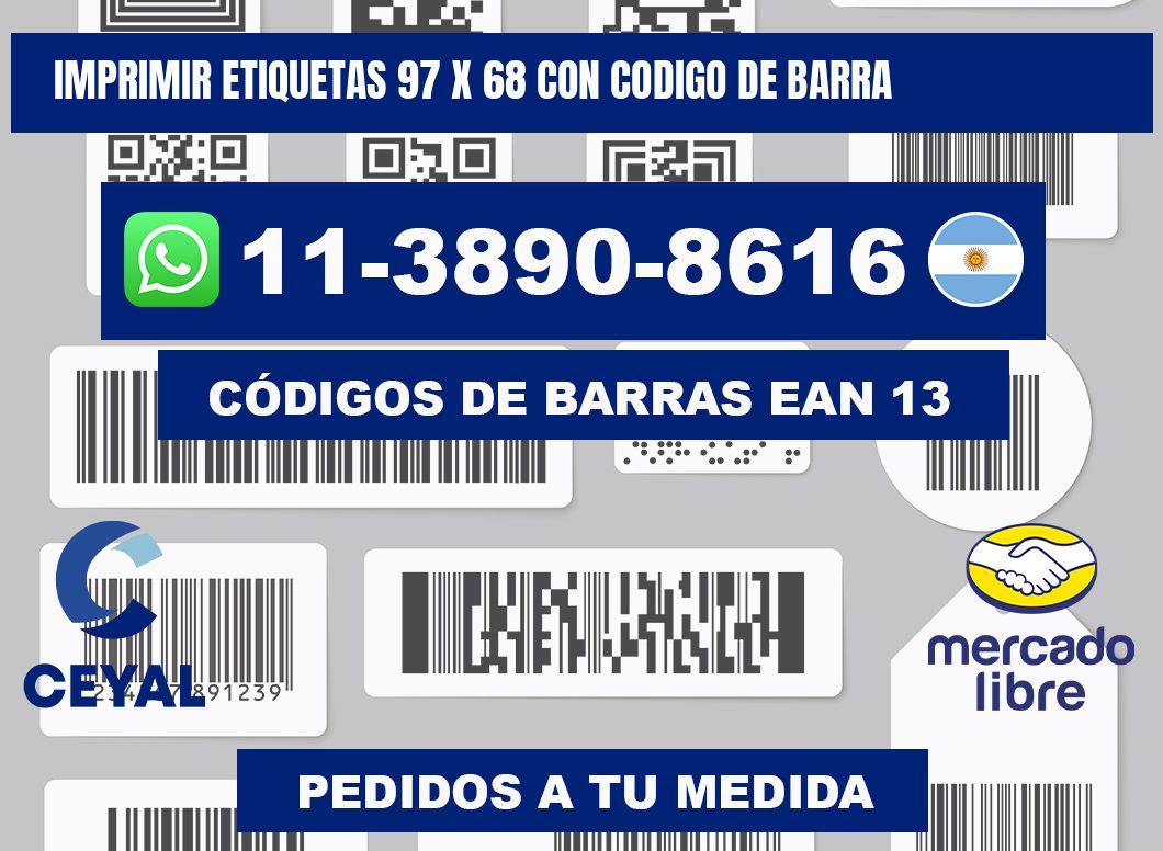 imprimir etiquetas 97 x 68 con codigo de barra
