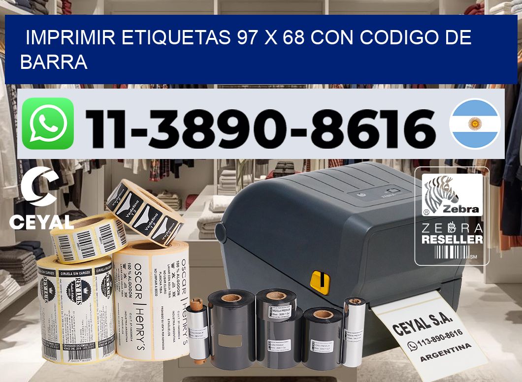 imprimir etiquetas 97 x 68 con codigo de barra