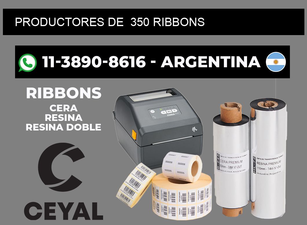productores de 350 ribbons