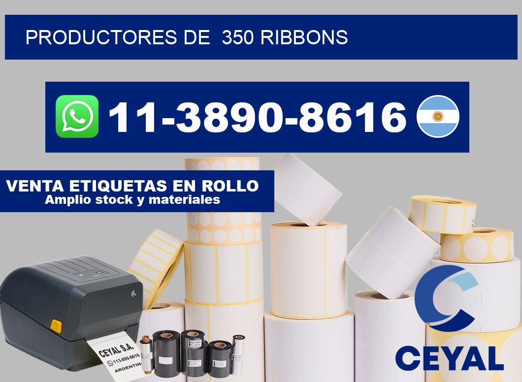 productores de  350 ribbons