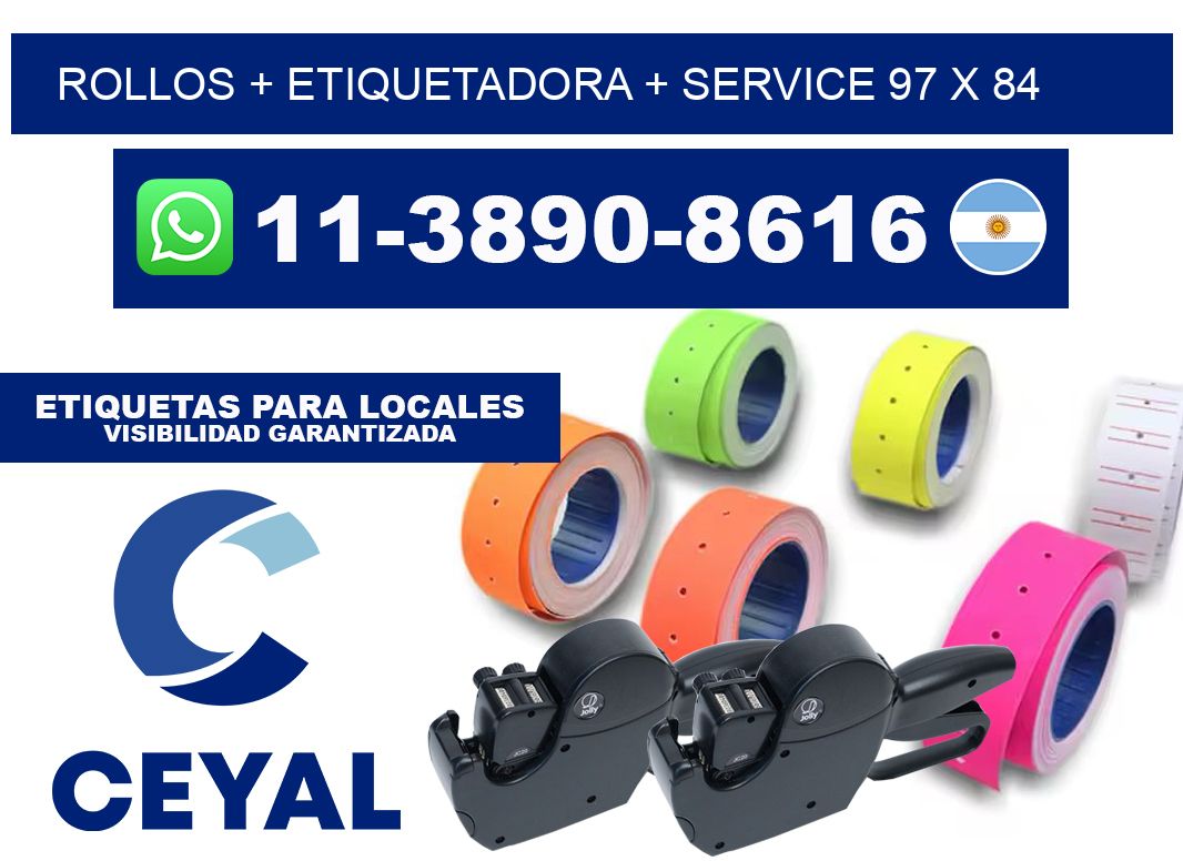 rollos + etiquetadora + service 97 x 84