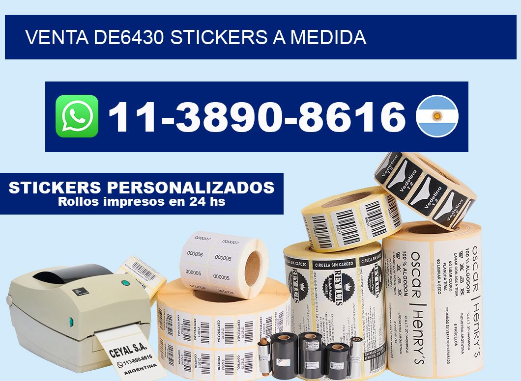 venta de6430 stickers a medida