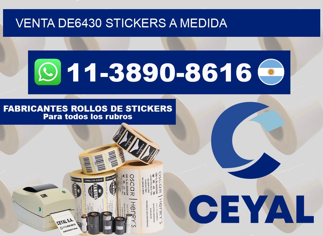 venta de6430 stickers a medida
