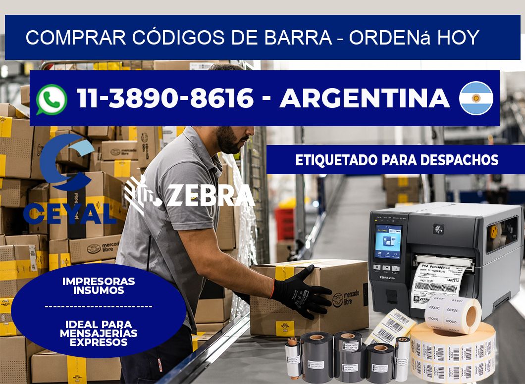 COMPRAR CÓDIGOS DE BARRA - Ordená hoy
