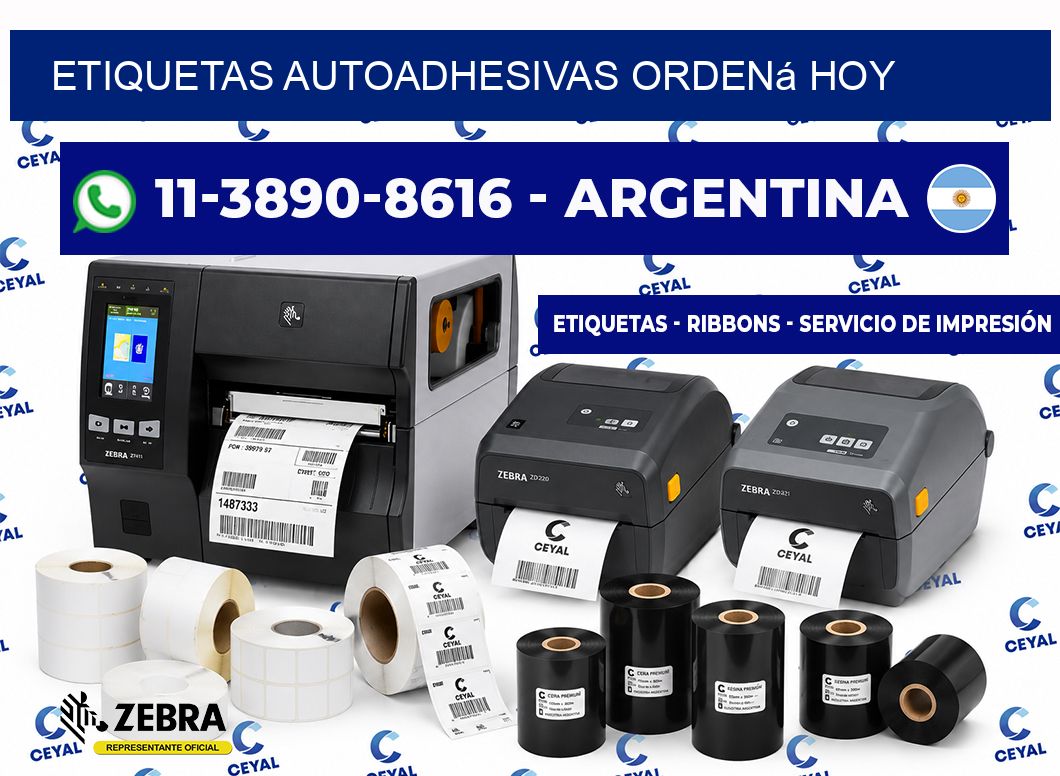 ETIQUETAS AUTOADHESIVAS Ordená hoy