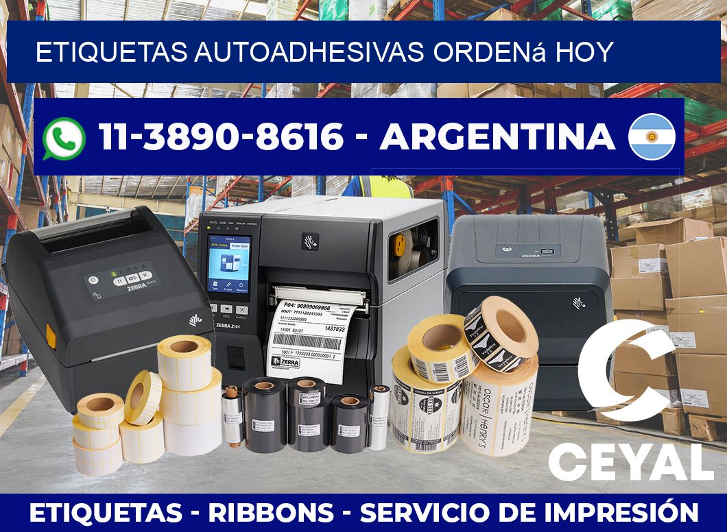 ETIQUETAS AUTOADHESIVAS Ordená hoy
