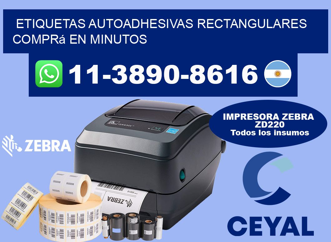 ETIQUETAS AUTOADHESIVAS RECTANGULARES Comprá en minutos