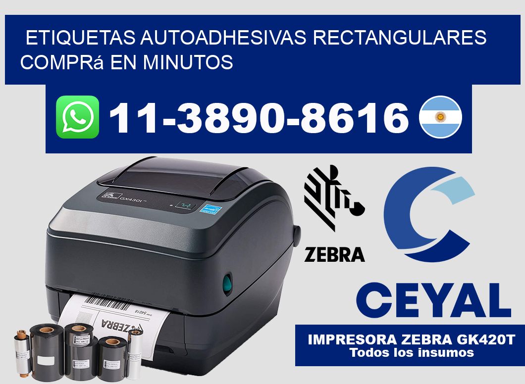 ETIQUETAS AUTOADHESIVAS RECTANGULARES Comprá en minutos