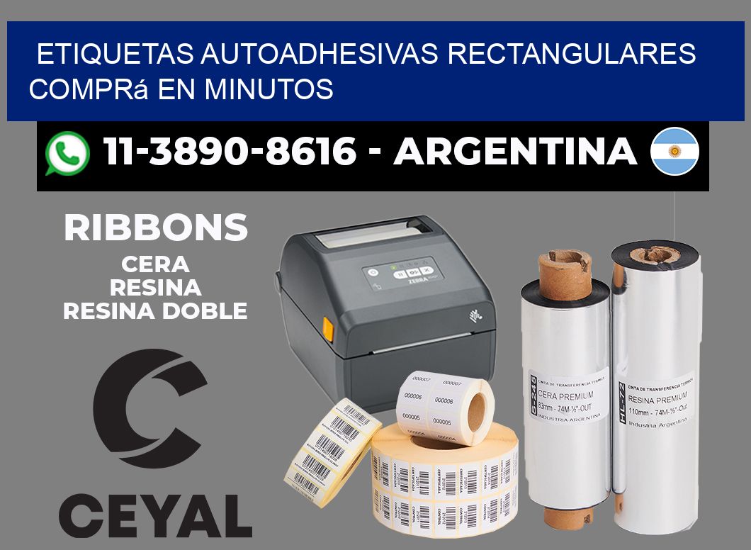 ETIQUETAS AUTOADHESIVAS RECTANGULARES Comprá en minutos
