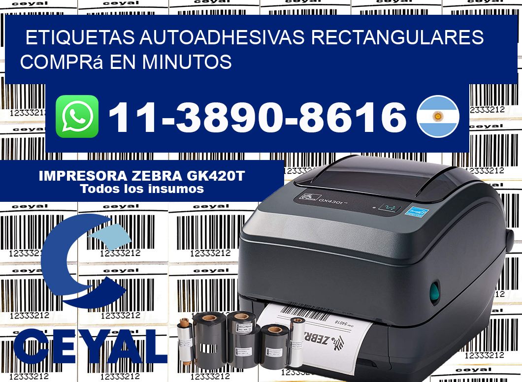 ETIQUETAS AUTOADHESIVAS RECTANGULARES Comprá en minutos