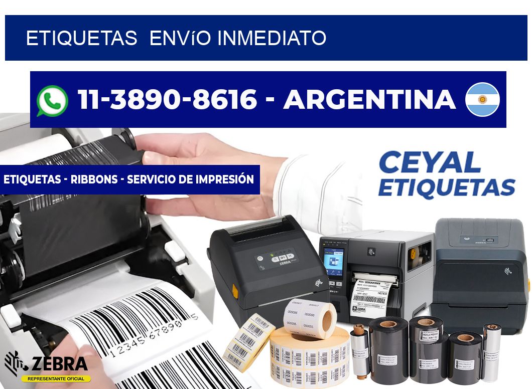 ETIQUETAS  Envío inmediato