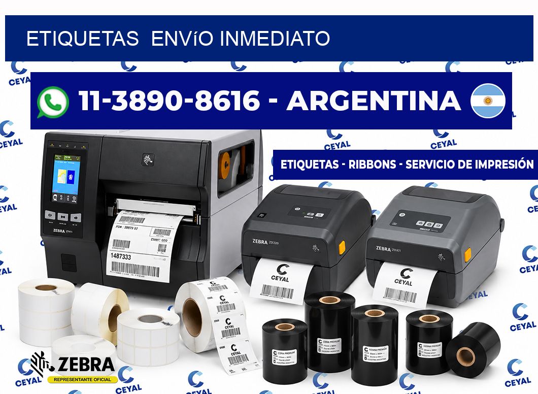 ETIQUETAS  Envío inmediato