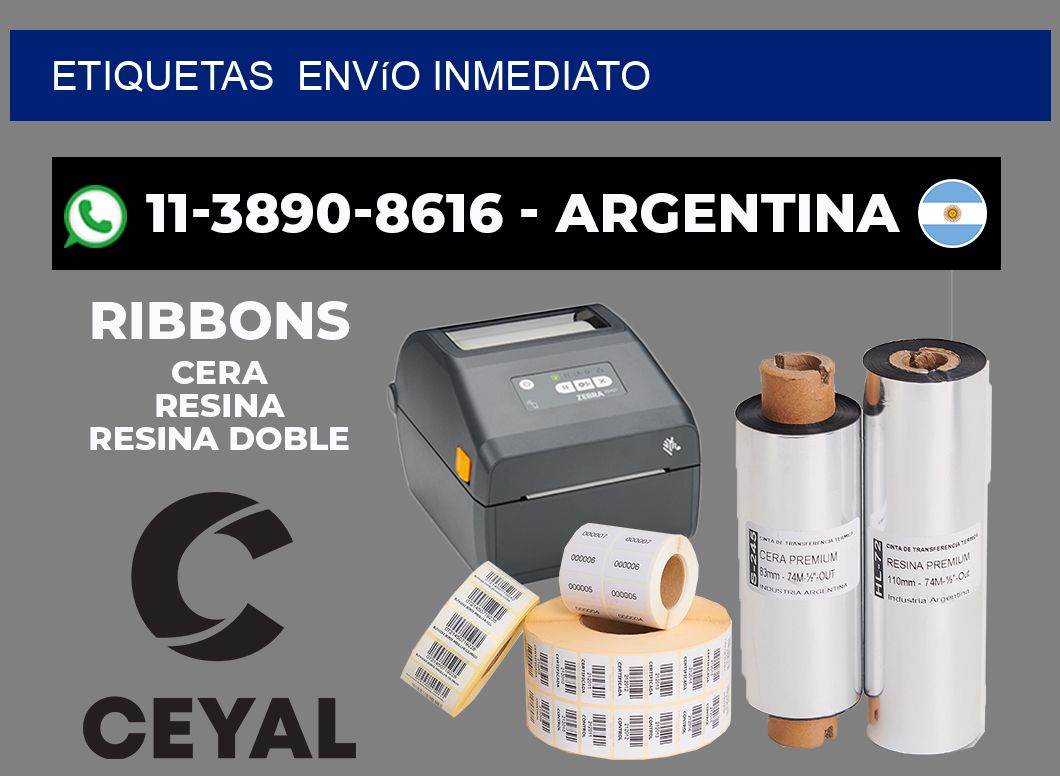 ETIQUETAS  Envío inmediato