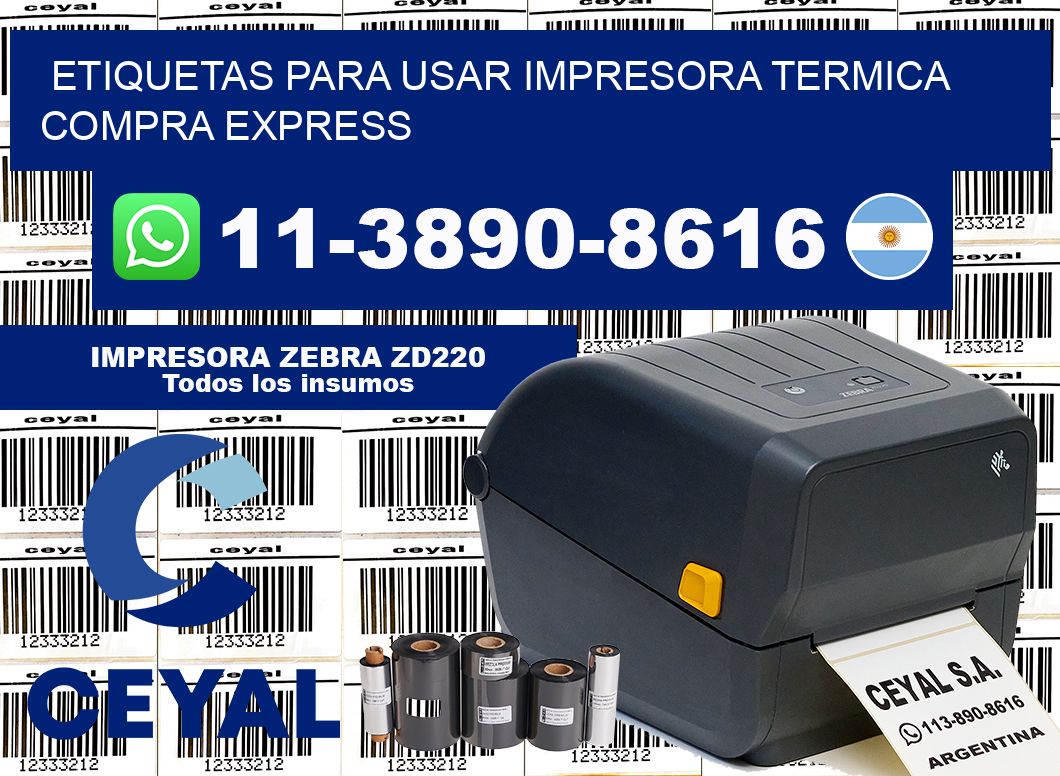 ETIQUETAS PARA USAR IMPRESORA TERMICA Compra express
