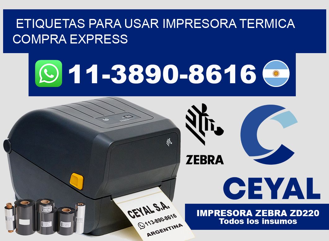 ETIQUETAS PARA USAR IMPRESORA TERMICA Compra express