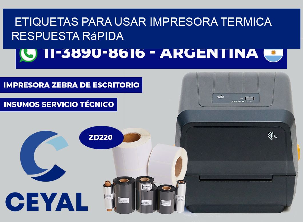 ETIQUETAS PARA USAR IMPRESORA TERMICA Respuesta rápida