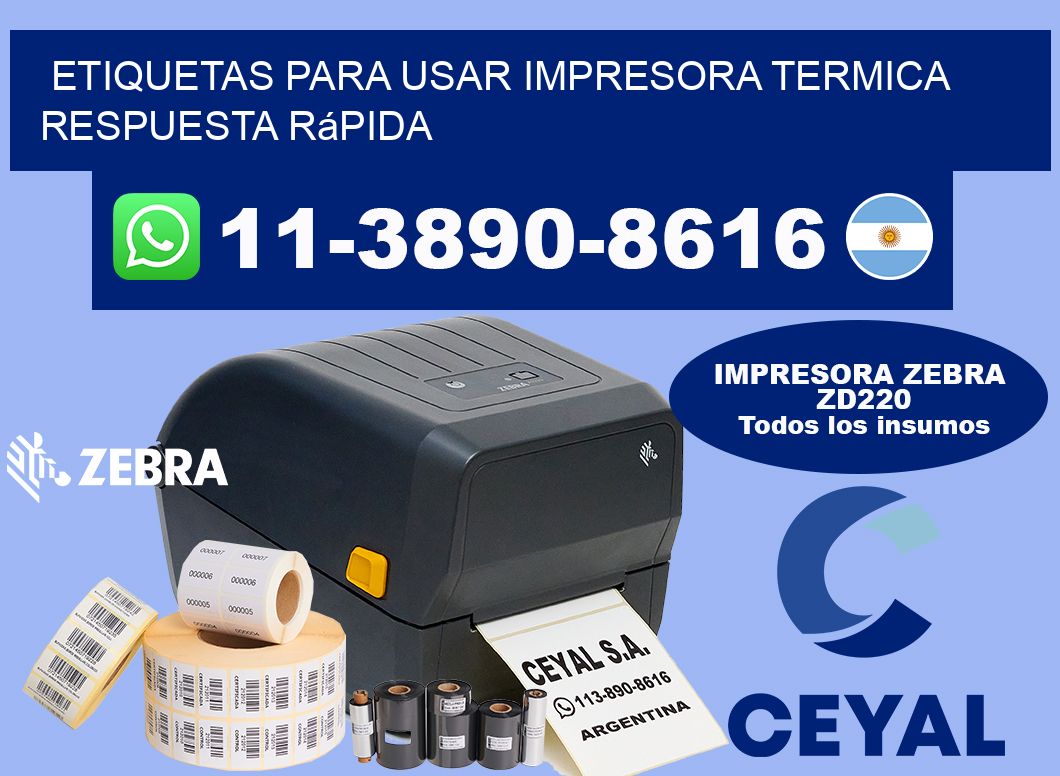 ETIQUETAS PARA USAR IMPRESORA TERMICA Respuesta rápida