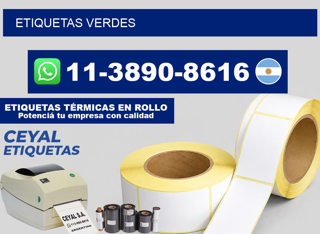 ETIQUETAS verdes