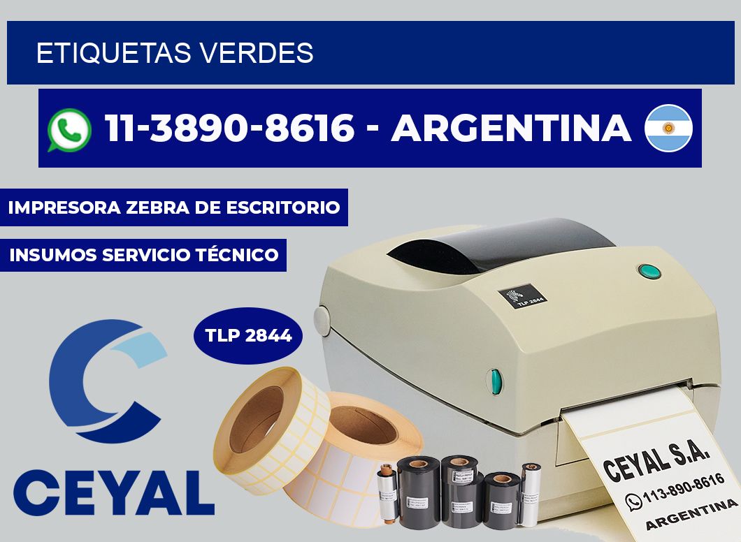 ETIQUETAS verdes