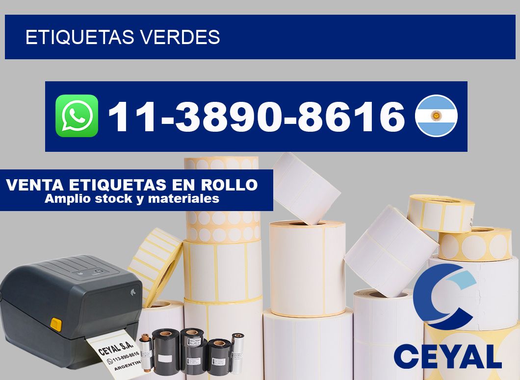 ETIQUETAS verdes