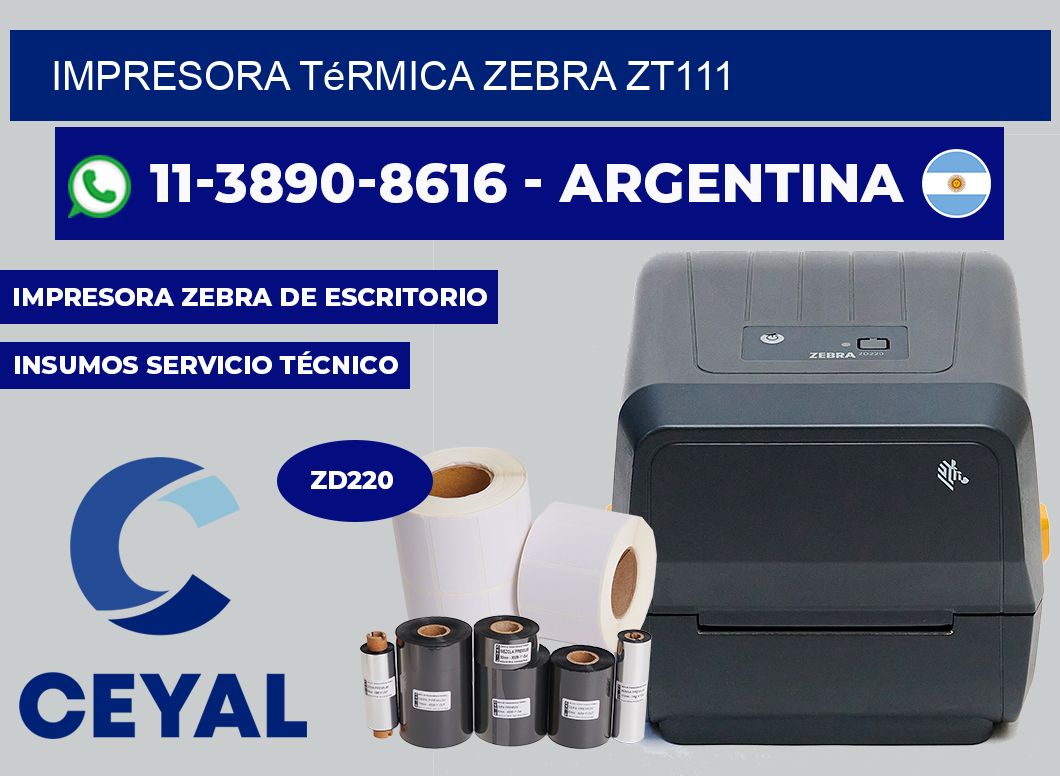 Impresora térmica Zebra ZT111