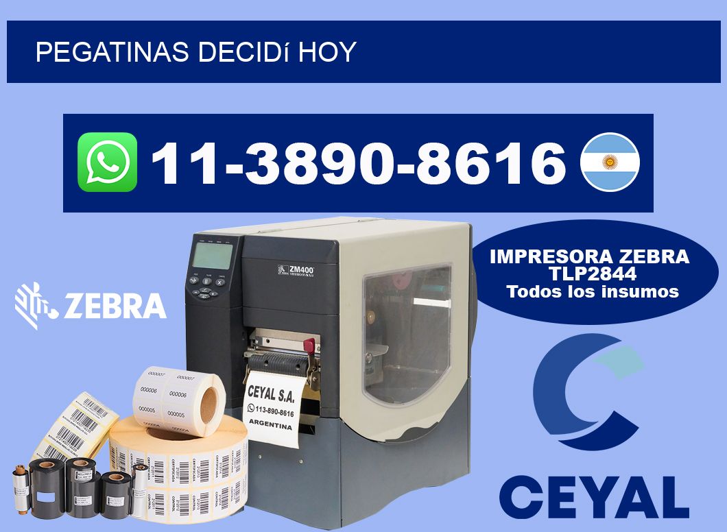 PEGATINAS Decidí hoy