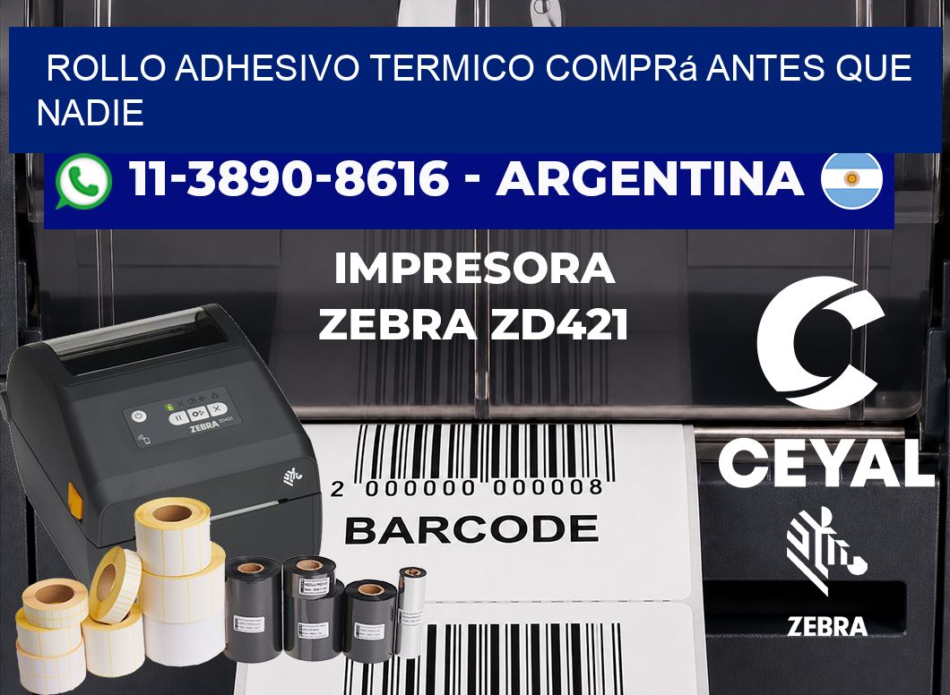 ROLLO ADHESIVO TERMICO Comprá antes que nadie