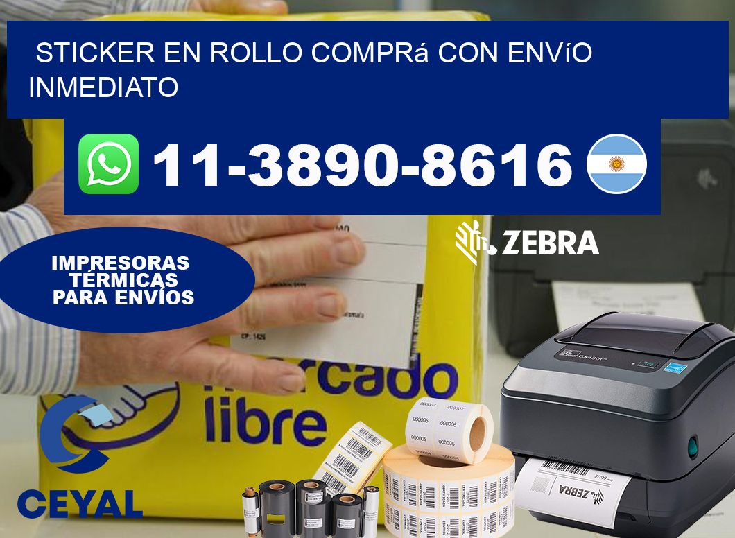 STICKER EN ROLLO Comprá con envío inmediato