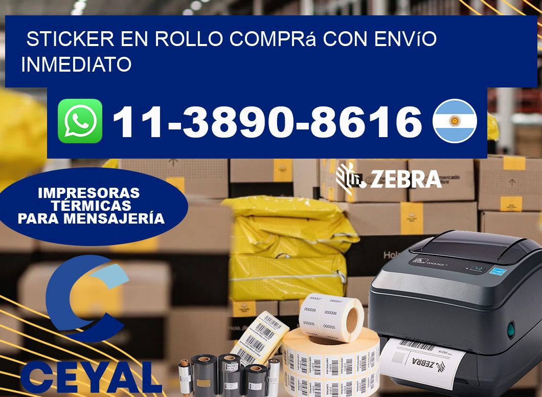 STICKER EN ROLLO Comprá con envío inmediato