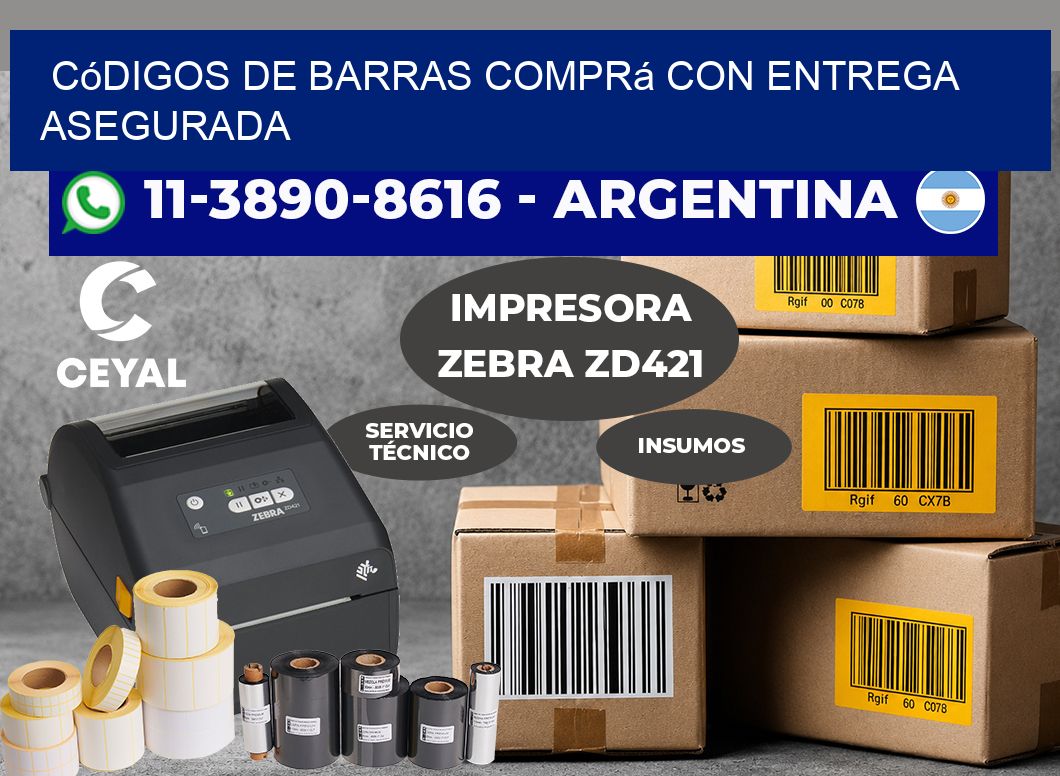 códigos de barras Comprá con entrega asegurada