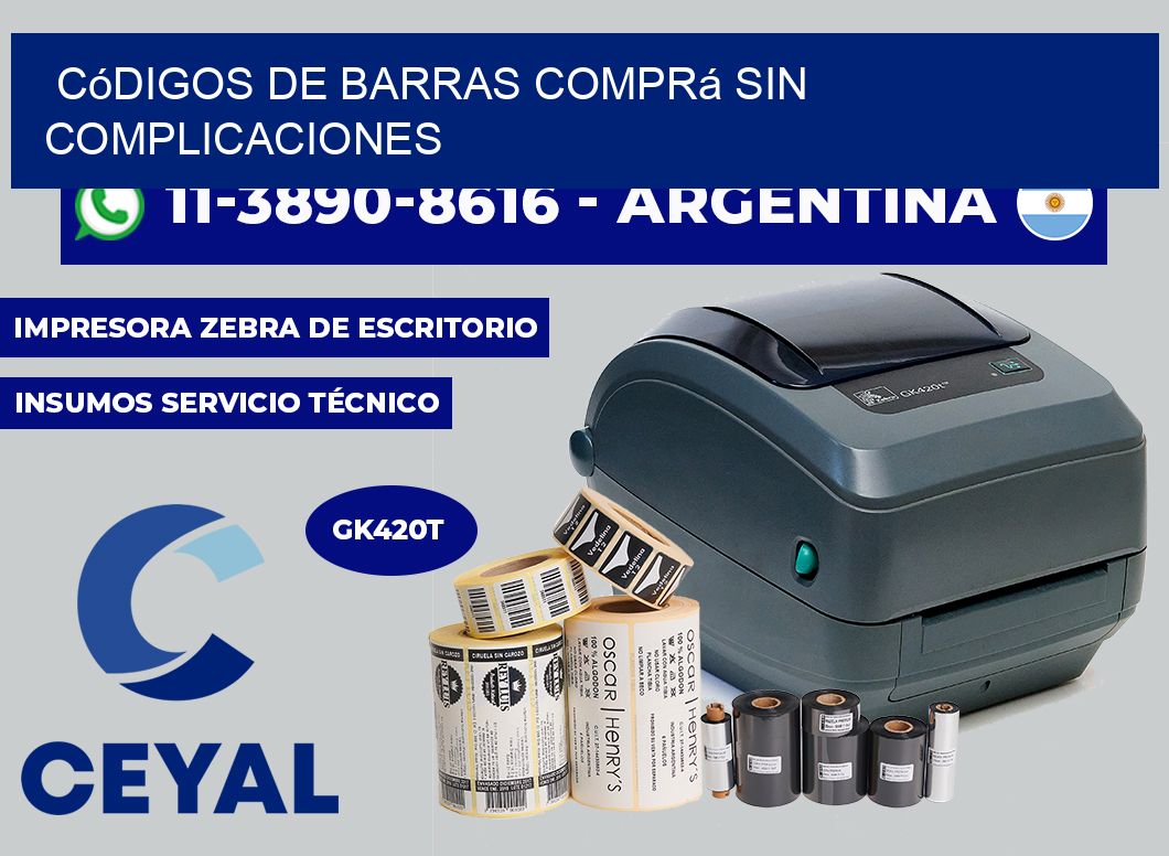 códigos de barras Comprá sin complicaciones