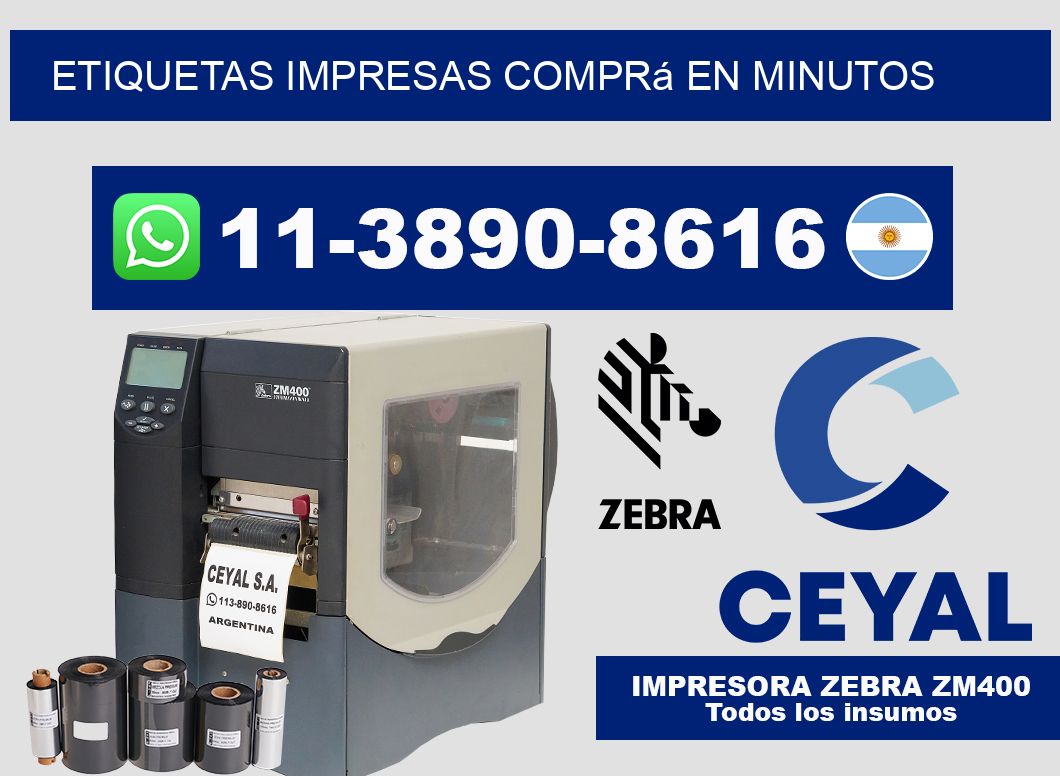 etiquetas impresas Comprá en minutos