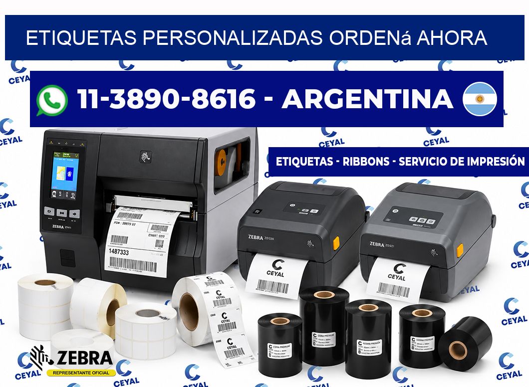 etiquetas personalizadas Ordená ahora