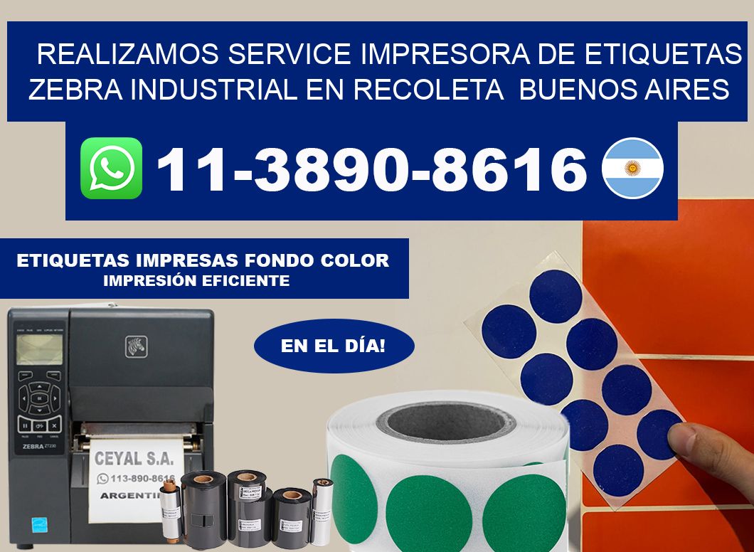 realizamos service Impresora de etiquetas zebra industrial en Recoleta  Buenos Aires