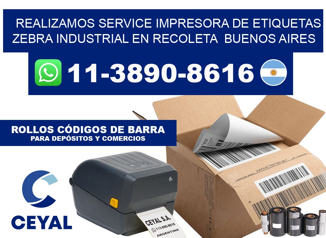 realizamos service Impresora de etiquetas zebra industrial en Recoleta  Buenos Aires