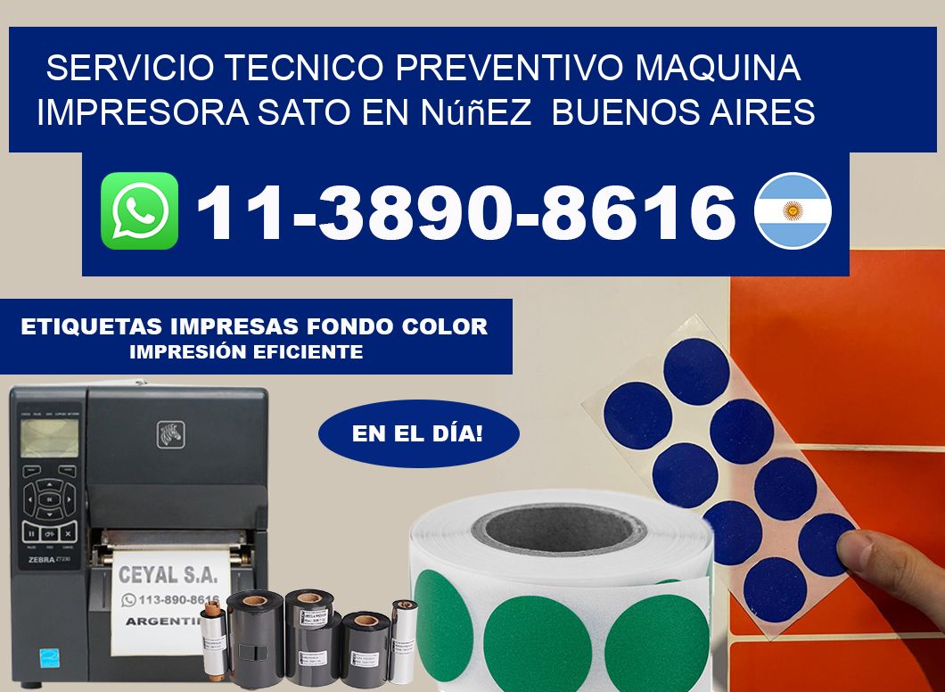 servicio tecnico preventivo Maquina impresora Sato en Núñez  Buenos Aires