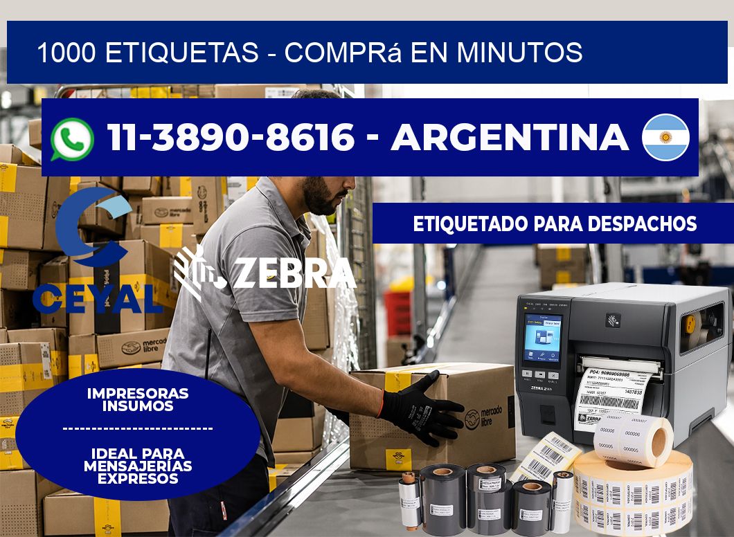 1000 ETIQUETAS – Comprá en minutos
