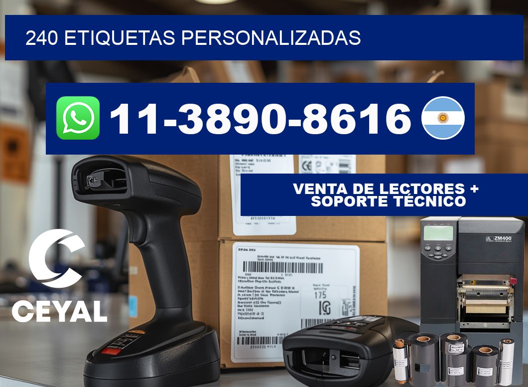 240 ETIQUETAS PERSONALIZADAS