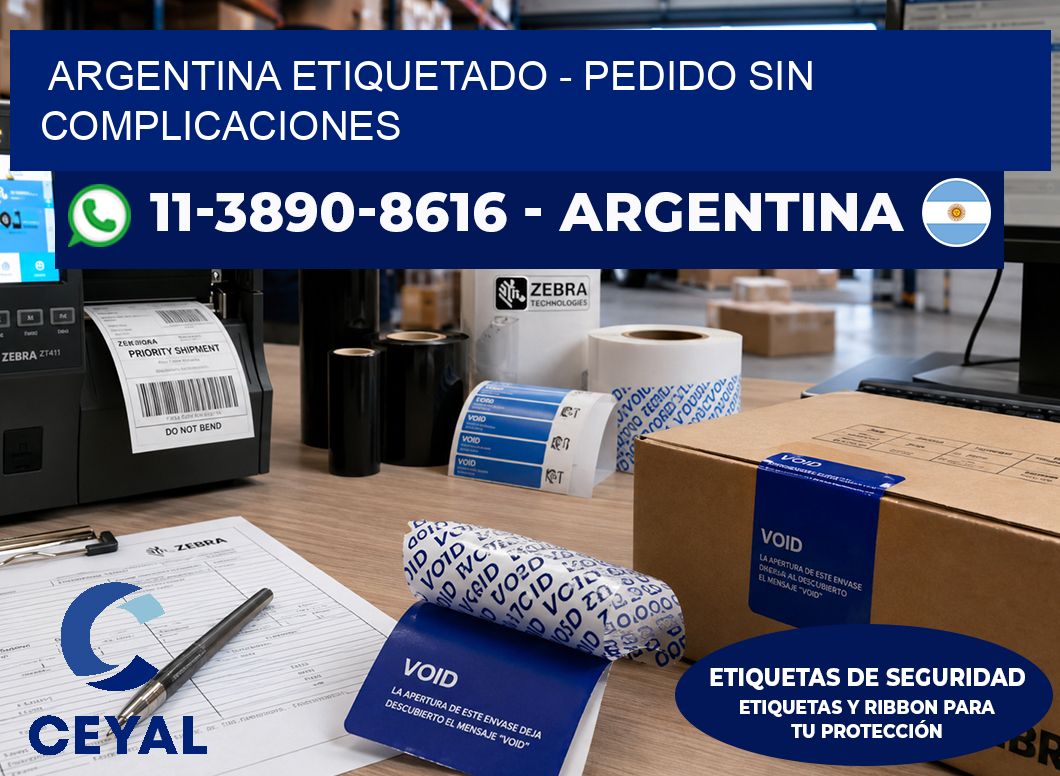 ARGENTINA ETIQUETADO - Pedido sin complicaciones