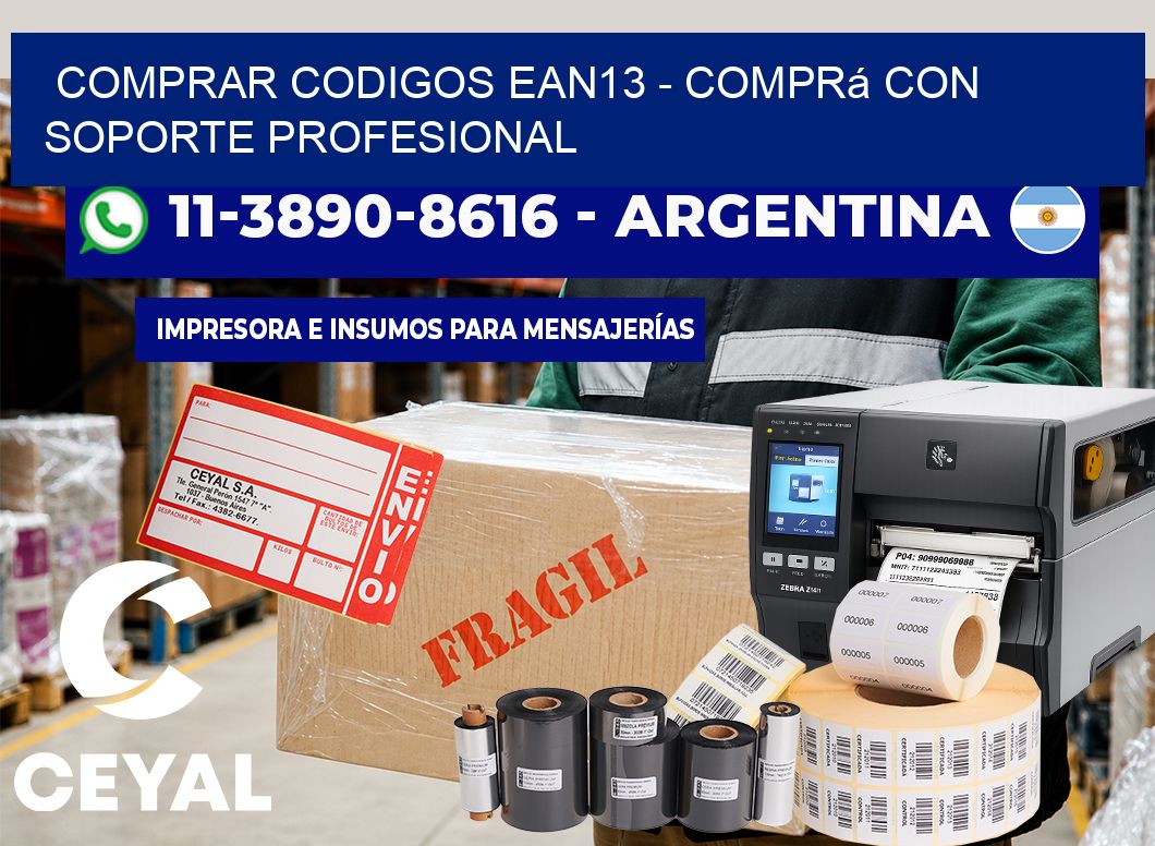 COMPRAR CODIGOS EAN13 - Comprá con soporte profesional