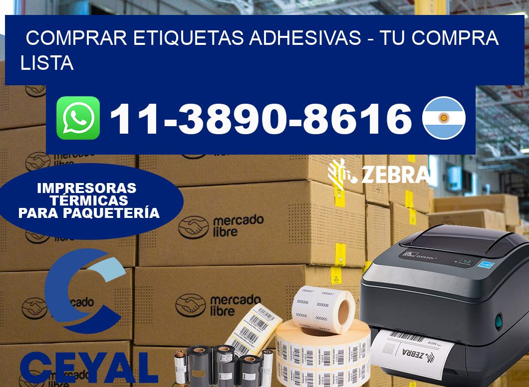 COMPRAR ETIQUETAS ADHESIVAS – Tu compra lista
