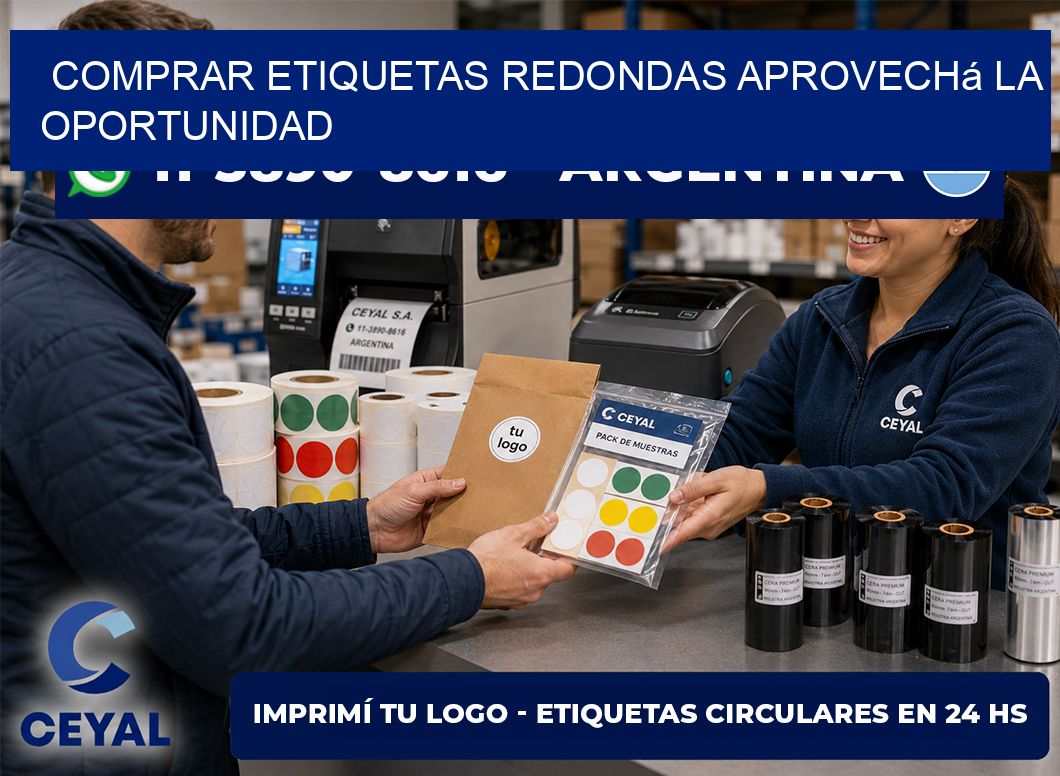 COMPRAR ETIQUETAS REDONDAS Aprovechá la oportunidad